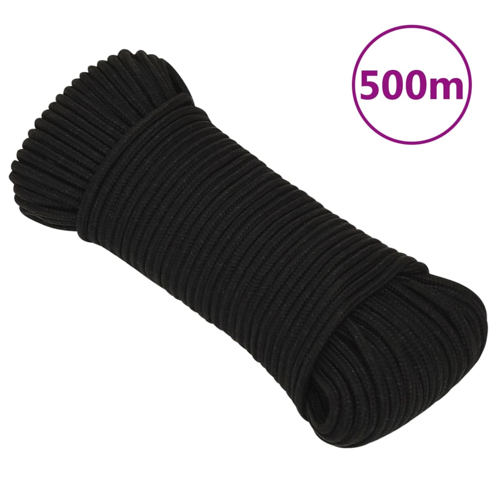 JUNG Vida Arbeitsseil Schwarz 5 mm 500 m Polyester