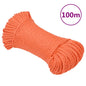 JUNG Vida Arbeitsseil Orange 6 mm 100 m Polypropylen