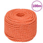 JUNG Vida Arbeitsseil Orange 24 mm 100 m Polypropylen
