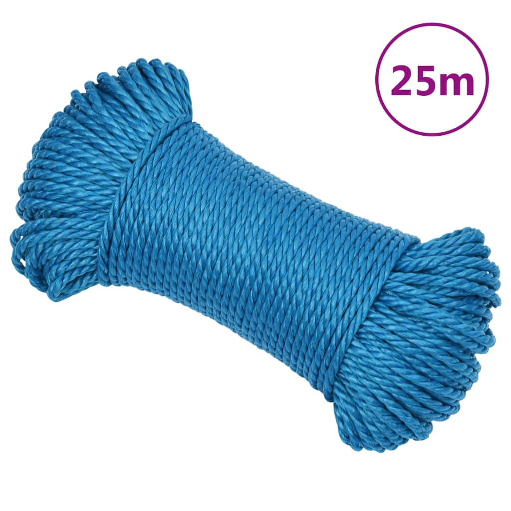 JUNG Vida Arbeitsseil Blau 3 mm 25 m Polypropylen