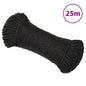 JUNG Vida Arbeitsseil Schwarz 6 mm 25 m Polypropylen