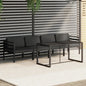 JUNG Vida 5-tlg. Garten-Lounge-Set mit Kissen Aluminium Anthrazit