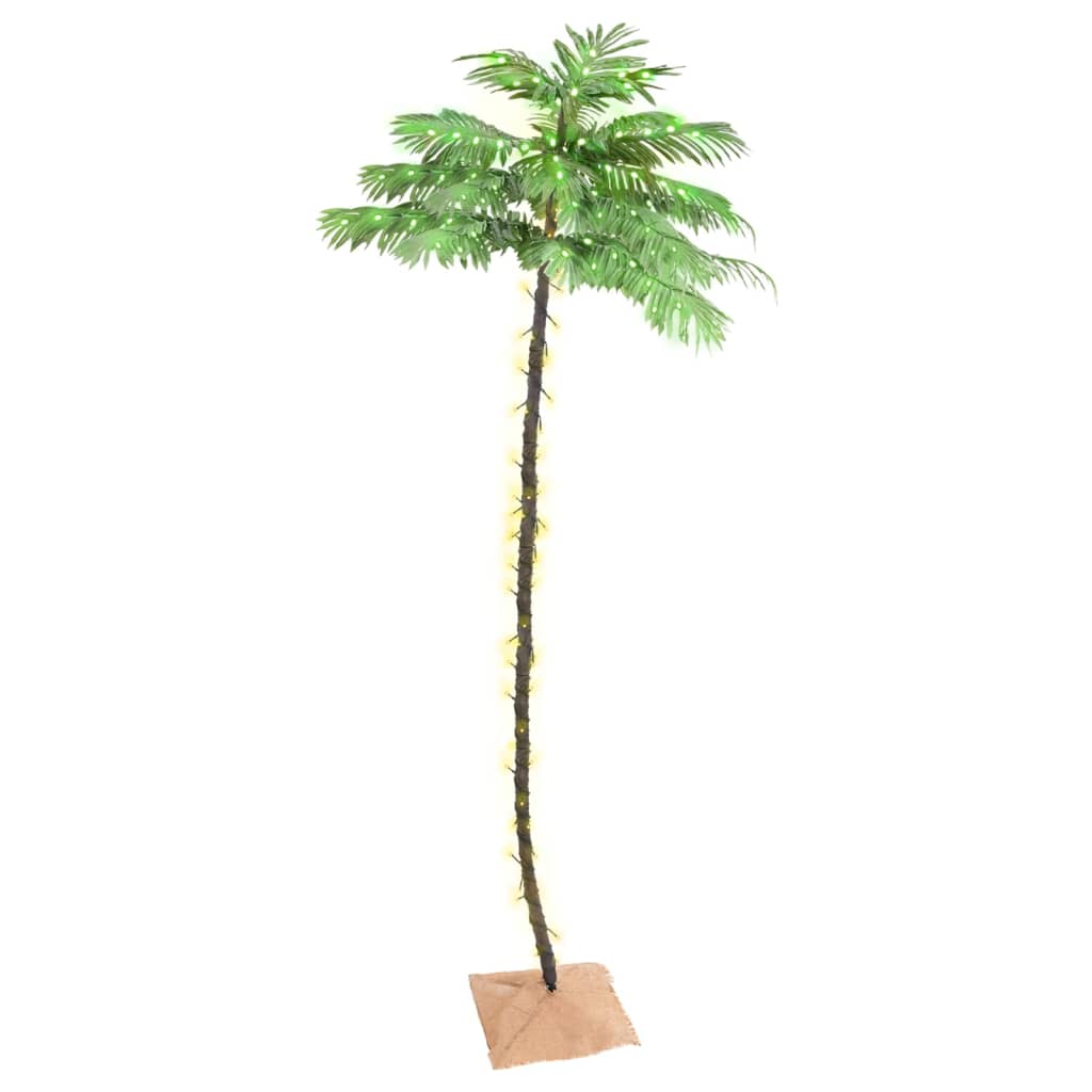 JUNG Vida Künstliche Palme mit 252 LEDs Warmweiß 400 cm