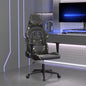 JUNG Vida Gaming-Stuhl mit Massagefunktion Schwarz Tarnfarben Kunstleder