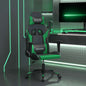 JUNG Vida Gaming-Stuhl mit Massagefunktion Schwarz und Grün Kunstleder