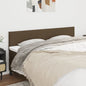 JUNG Vida Kopfteile 2 Stk. Dunkelbraun 90x5x78/88 cm Stoff