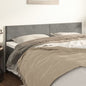 JUNG Vida Kopfteile 2 Stk. Hellgrau 90x5x78/88 cm Samt