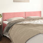 JUNG Vida Kopfteile 2 Stk. Rosa 80x5x78/88 cm Samt
