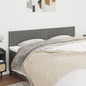 JUNG Vida Kopfteile 2 Stk. Dunkelgrau 90x5x78/88 cm Stoff