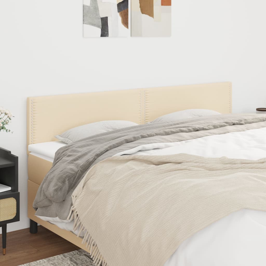 JUNG Vida Kopfteile 2 Stk. Creme 90x5x78/88 cm Stoff