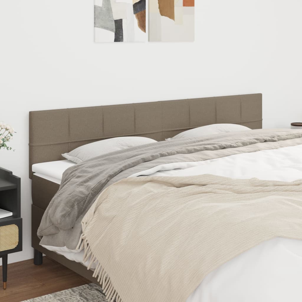 JUNG Vida Kopfteile 2 Stk. Taupe 90x5x78/88 cm Stoff