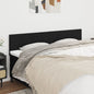 JUNG Vida Kopfteile 2 Stk. Schwarz 100x5x78/88 cm Stoff
