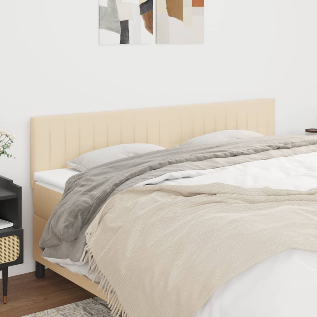 JUNG Vida Kopfteile 2 Stk. Creme 80x5x78/88 cm Stoff