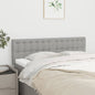 JUNG Vida Kopfteile 2 Stk. Hellgrau 72x5x78/88 cm Stoff