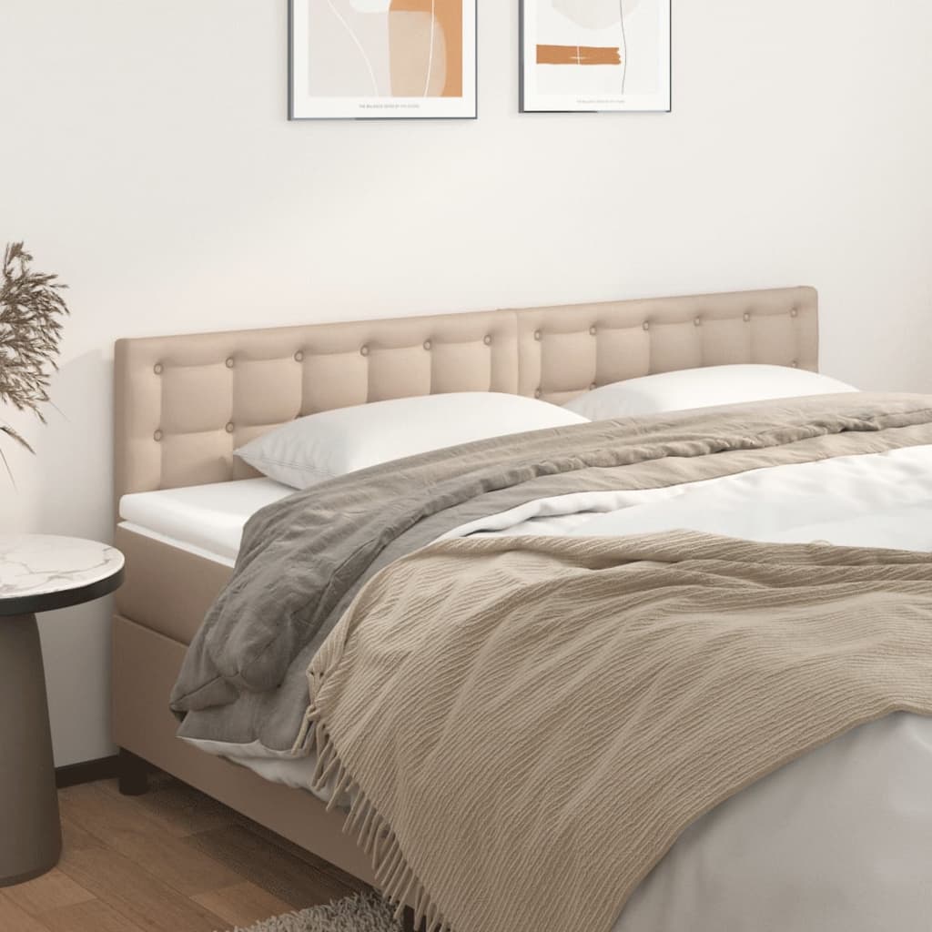 JUNG Vida Kopfteile 2 Stk. Cappuccino-Braun 80x5x78/88 cm Kunstleder