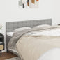 JUNG Vida Kopfteile 2 Stk. Hellgrau 90x5x78/88 cm Stoff