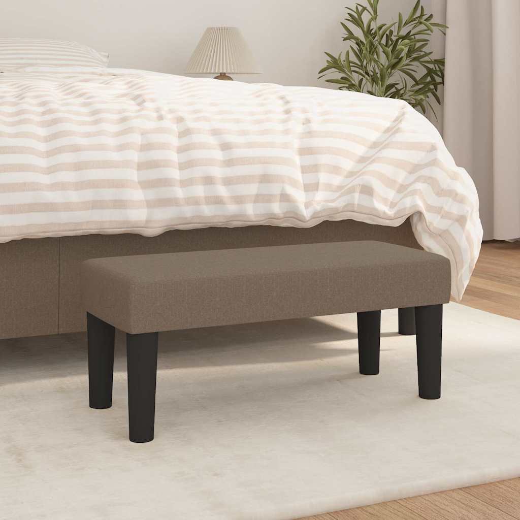 JUNG Vida Sitzbank Taupe 70x30x30 cm Stoff