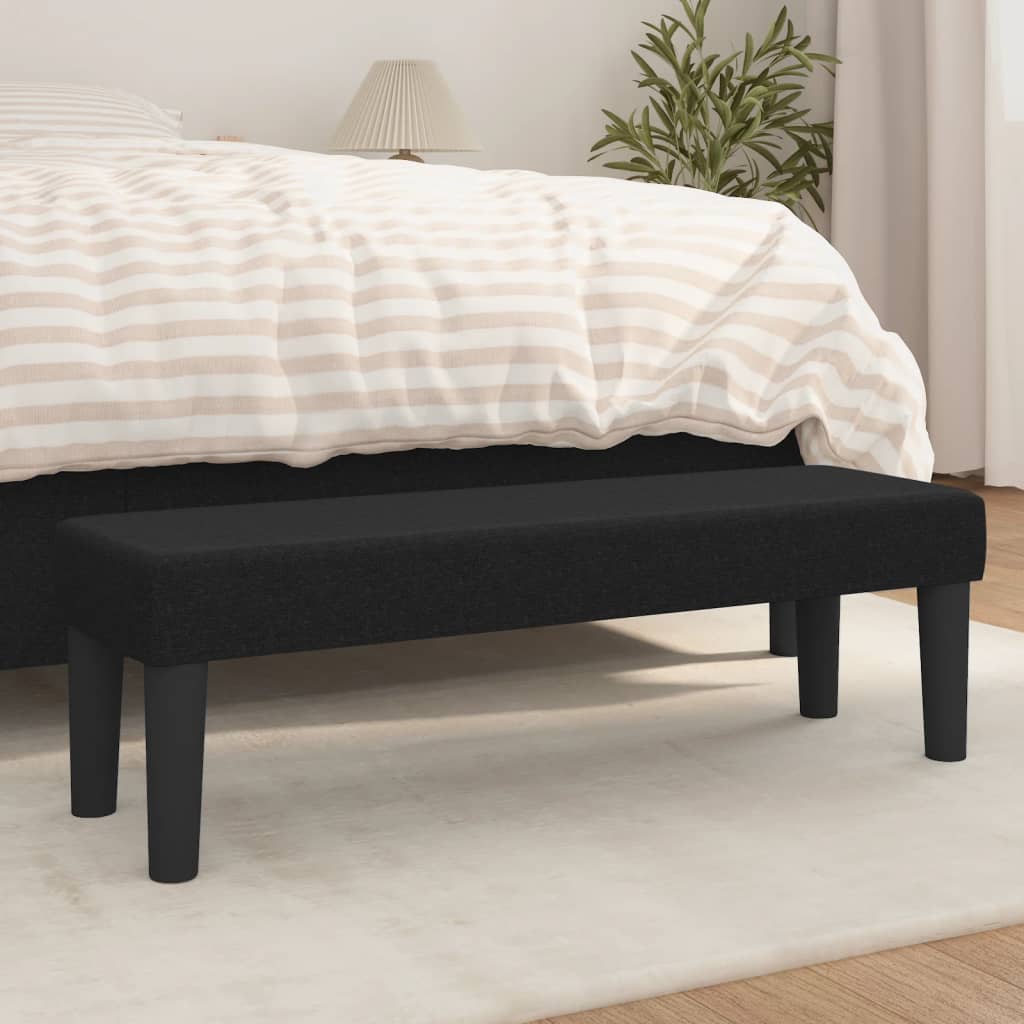 JUNG Vida Sitzbank Schwarz 100x30x30 cm Stoff