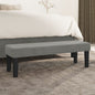 JUNG Vida Sitzbank Hellgrau 100x30x30 cm Samt