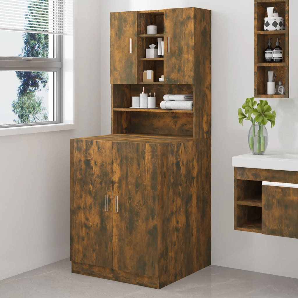 JUNG Vida Waschmaschinenschrank Räuchereiche Holzwerkstoff