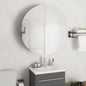 JUNG Vida Badezimmerschrank mit Rundem Spiegel & LED Grau 54x54x17,5 cm