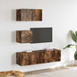 JUNG Vida 4-tlg. TV-Schrank-Set Räuchereiche Holzwerkstoff
