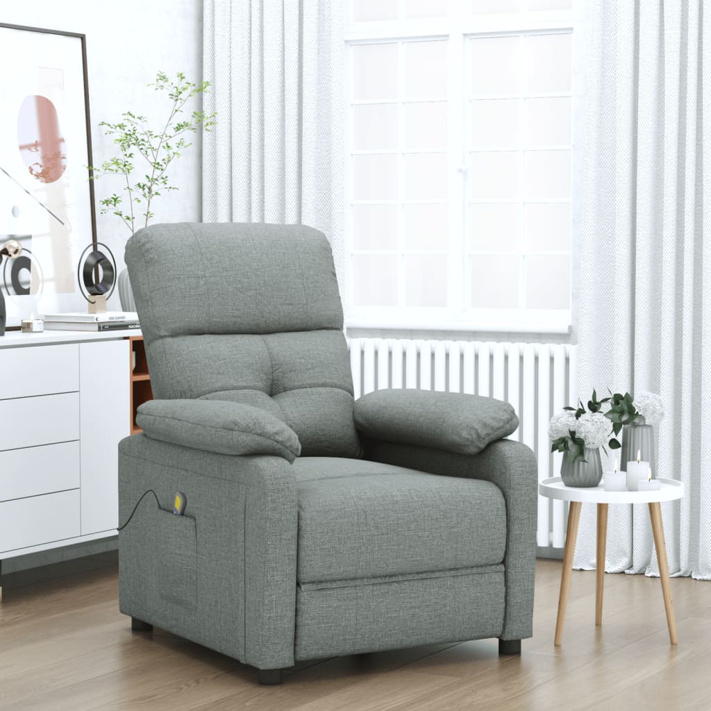 JUNG Vida Massagesessel Dunkelgrau Stoff