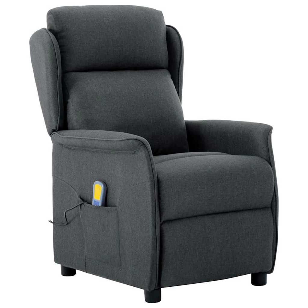 JUNG Vida Massagesessel Dunkelgrau 93,5 x 67,5 x 101,5 cm Stoff