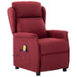 JUNG Vida Massagesessel mit Kissen Wein 93,5 x 67,5 x 101,5 cm Stoff