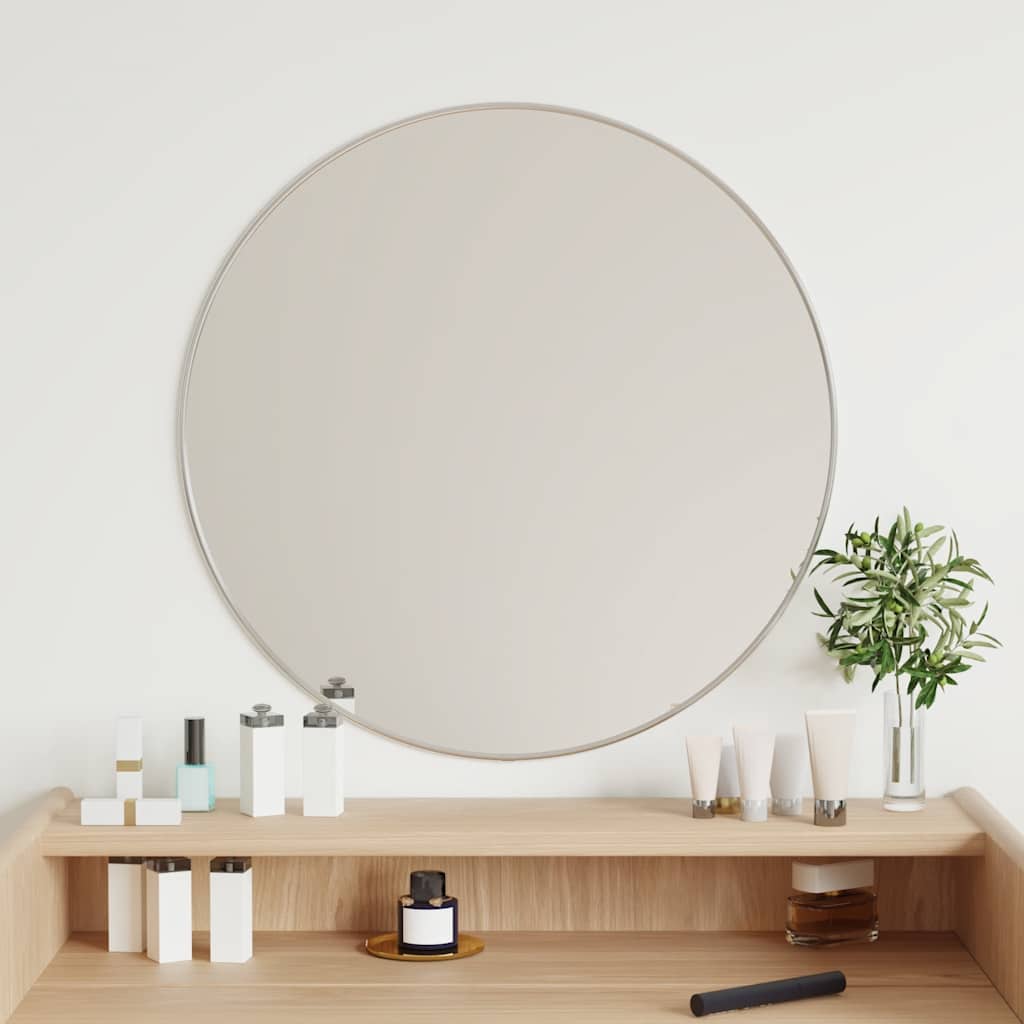 JUNG Vida Wandspiegel Silbern Ø 60 cm Rund