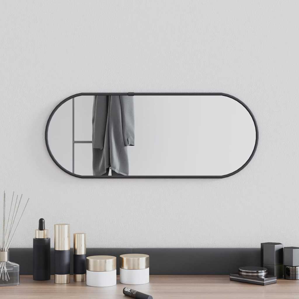 JUNG Vida Wandspiegel Schwarz 50x20 cm Oval