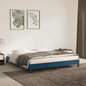 JUNG Vida Bettgestell ohne Matratze Dunkelblau 160x200 cm Samt