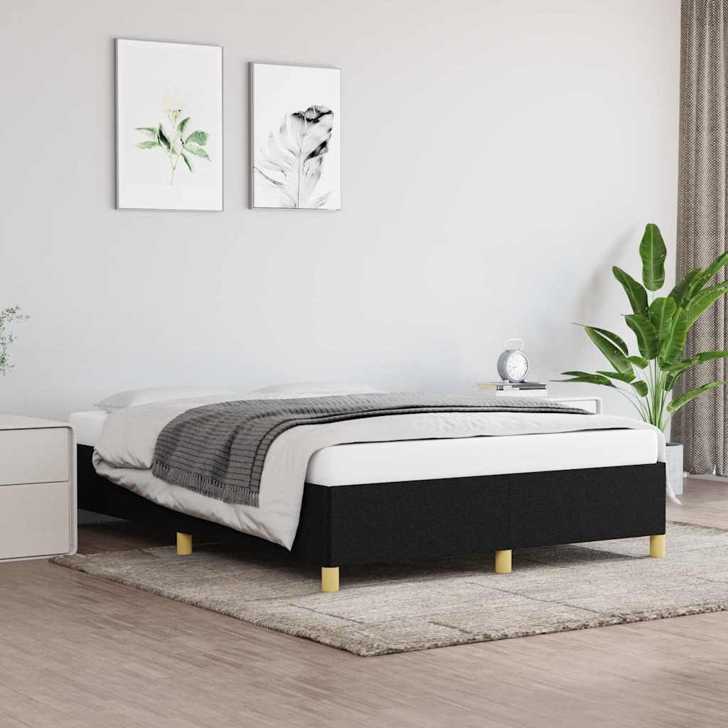 JUNG Vida Bettgestell ohne Matratze Schwarz 140x200 cm Stoff