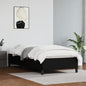 JUNG Vida Bettgestell Schwarz 80x200 cm Kunstleder
