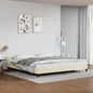 JUNG Vida Bettgestell mit Kopfteil ohne Matratze Creme 200x200 cm