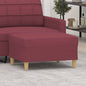 JUNG Vida Fußhocker Weinrot 70x55x41 cm Stoff