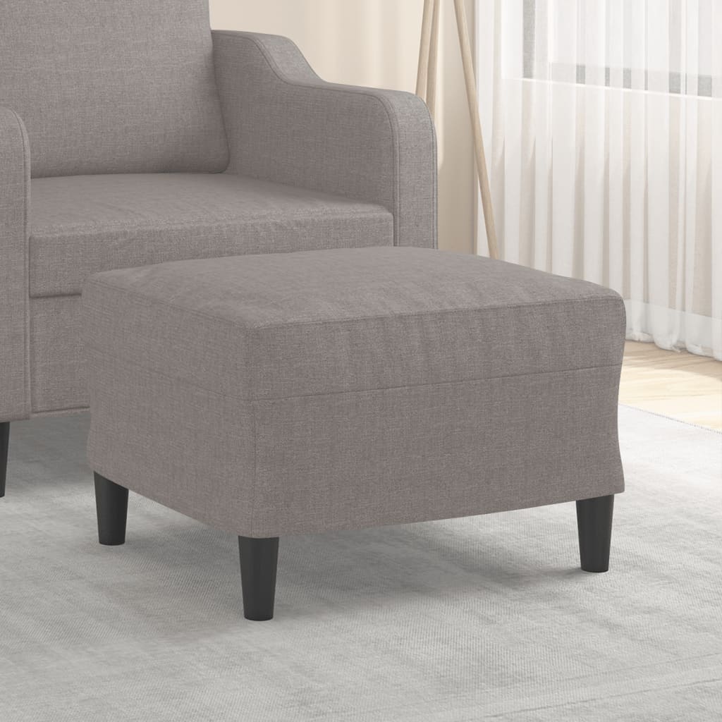 JUNG Vida Fußhocker Taupe 60x50x41 cm Stoff