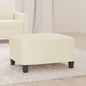 JUNG Vida Fußhocker Creme 70x55x41 cm Kunstleder