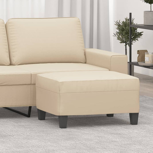 JUNG Vida Fußhocker Creme 70x55x41 cm Mikrofasergewebe