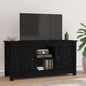 JUNG Vida TV-Schrank Schwarz 103x36,5x52 cm Massivholz Kiefer