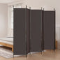 JUNG Vida 6-tlg. Paravent Braun 300x200 cm Stoff