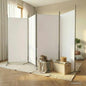 JUNG Vida 4-tlg. Paravent Weiß 346x180 cm Stoff