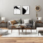 JUNG Vida Beistelltische 2 Stk. Braun Eiche 40x40x35 cm Holzwerkstoff