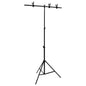 JUNG Vida Hintergrundständer T-Form Schwarz 91x60x(70-200) cm