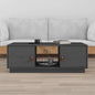 JUNG Vida Couchtisch Grau 100x50x35 cm Massivholz Kiefer