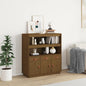 JUNG Vida Highboard Honigbraun 100x40x108,5 cm Massivholz Kiefer