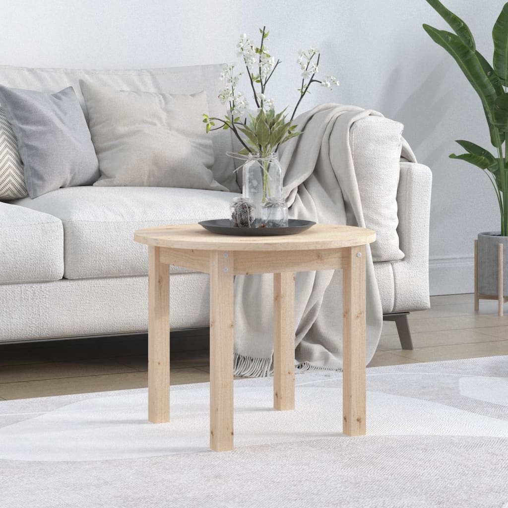JUNG Vida Couchtisch Ø 55x45 cm Massivholz Kiefer
