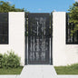 JUNG Vida Gartentor Anthrazit 100x175 cm Stahl Bambus-Design