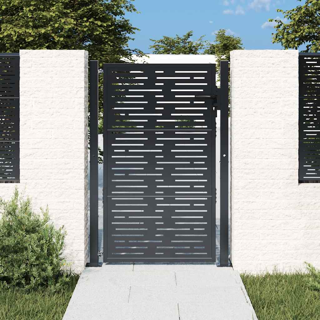 JUNG Vida Gartentor Anthrazit 100x150 cm Stahl Quadratisches Design
