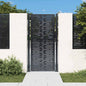 JUNG Vida Gartentor Anthrazit 100x200 cm Stahl Quadratisches Design